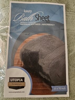 Luxury Bath Sheet Sage Green Towel 30x70